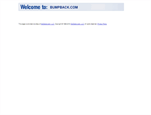 Tablet Screenshot of bumpback.com